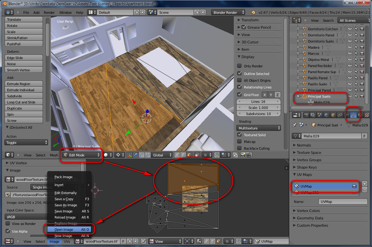 Materials And Textures From Blender To Unity 3d Edy S Projects