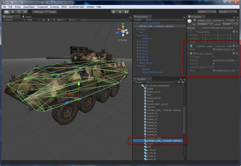 04 Unity3D Model – collider – Edy's Projects